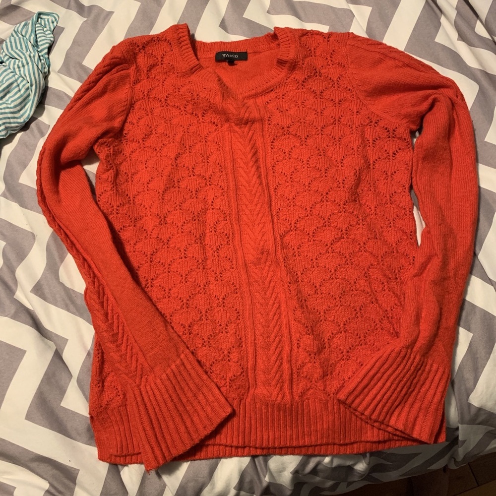 Orange sweater